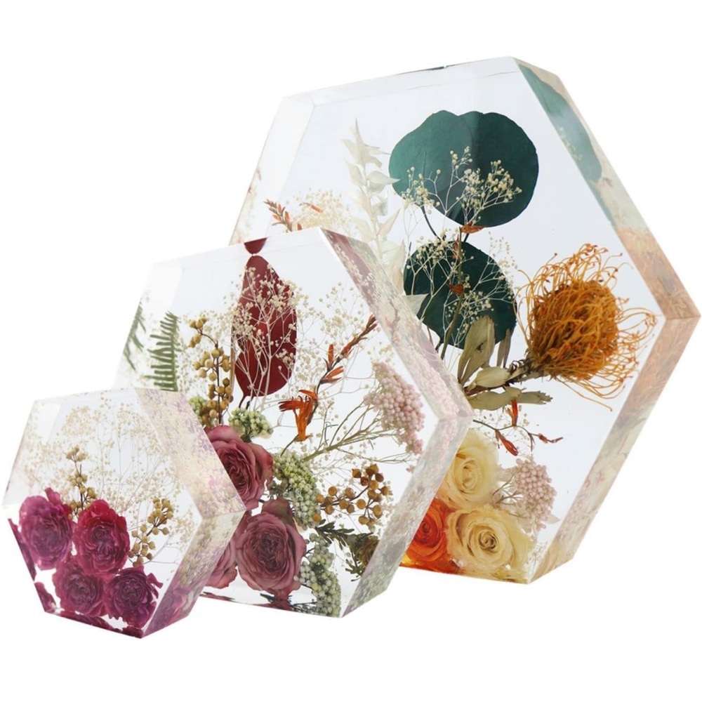 Hexagon + Square Silicone Molds for Resin